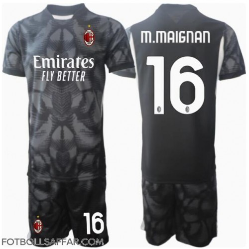 AC Milan Mike Maignan #16 Målvakt Hemmadräkt Barn 2024-25 Kortärmad (+ Korta byxor)